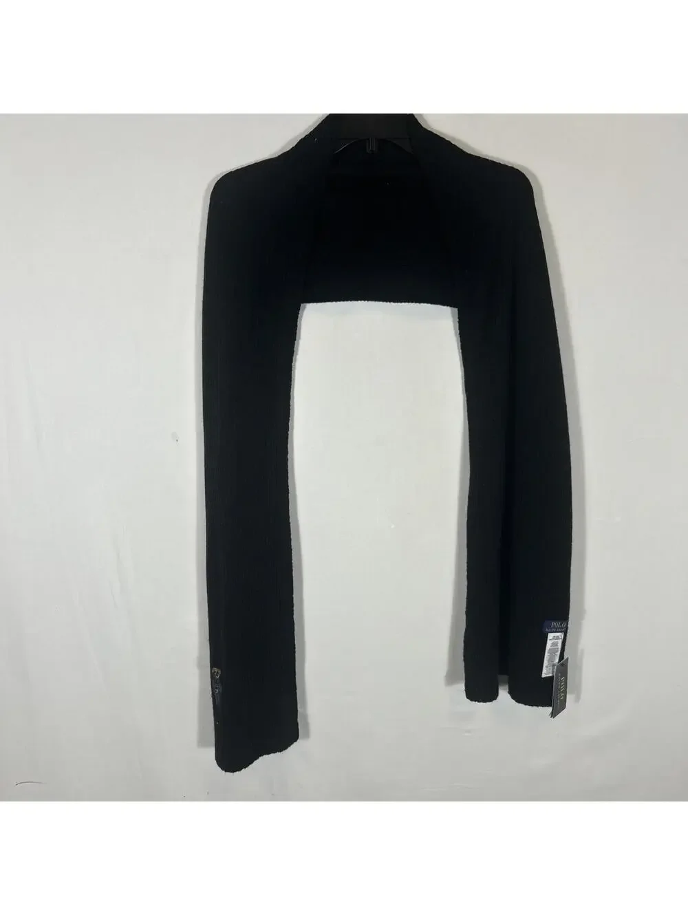 $78 Polo Ralph Lauren Men's Solid Denim Bear Scarf - Polo Black